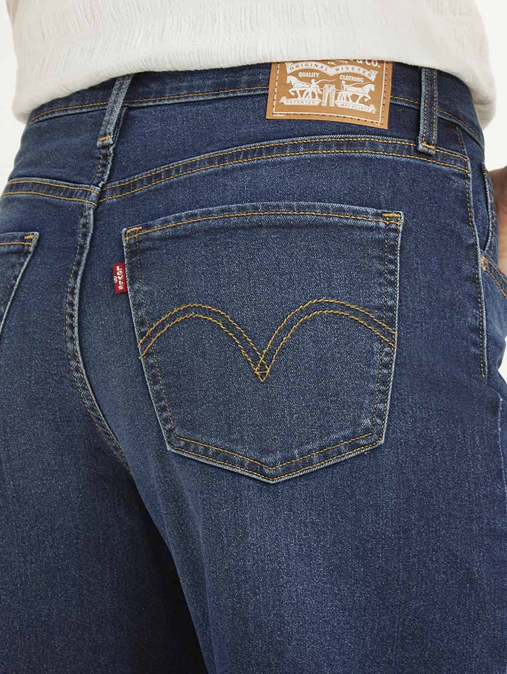 Stylish Women’s Blue High Waist Wide Leg Denim Jeans for Everyday Wear