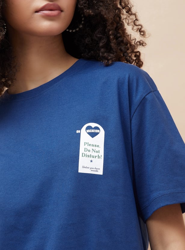 Fashionable Back Graphic Print Drop Shoulder T-shirt for Men for Parties and Casual Looks