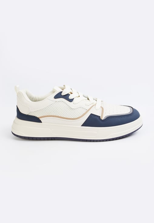 Stylish Men’s Colourblock Sneakers Fashionable Lightweight Shoes for Walking Running and Fitness
