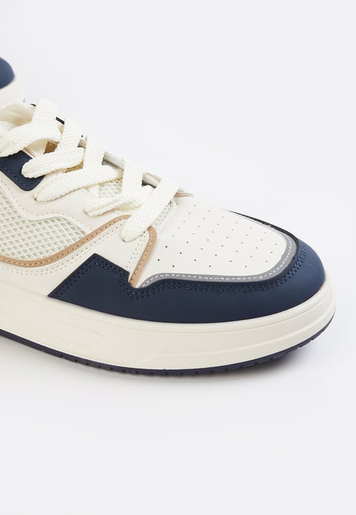 Stylish Men’s Colourblock Sneakers Fashionable Lightweight Shoes for Walking Running and Fitness