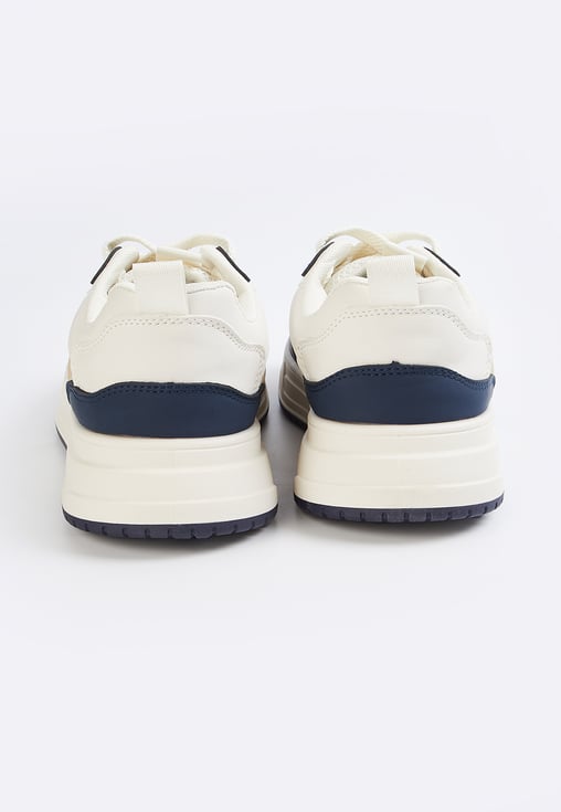 Stylish Men’s Colourblock Sneakers Fashionable Lightweight Shoes for Walking Running and Fitness