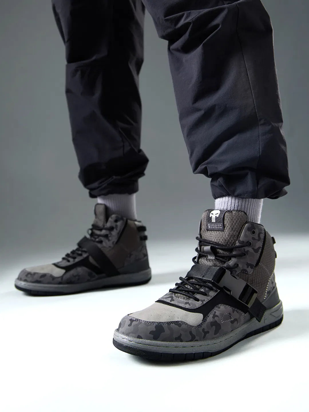 Stylish Vigilante Men’s High Top Sneakers Classic Fashion Shoes for Office Party and Daily Comfort
