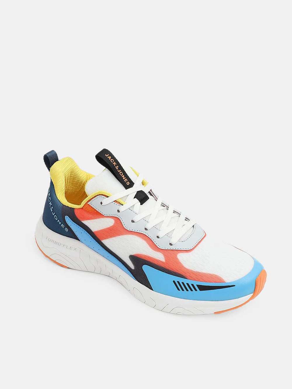 Modern Men’s White Colourblock Sneakers for Everyday Comfort, Walks and Casual Wear