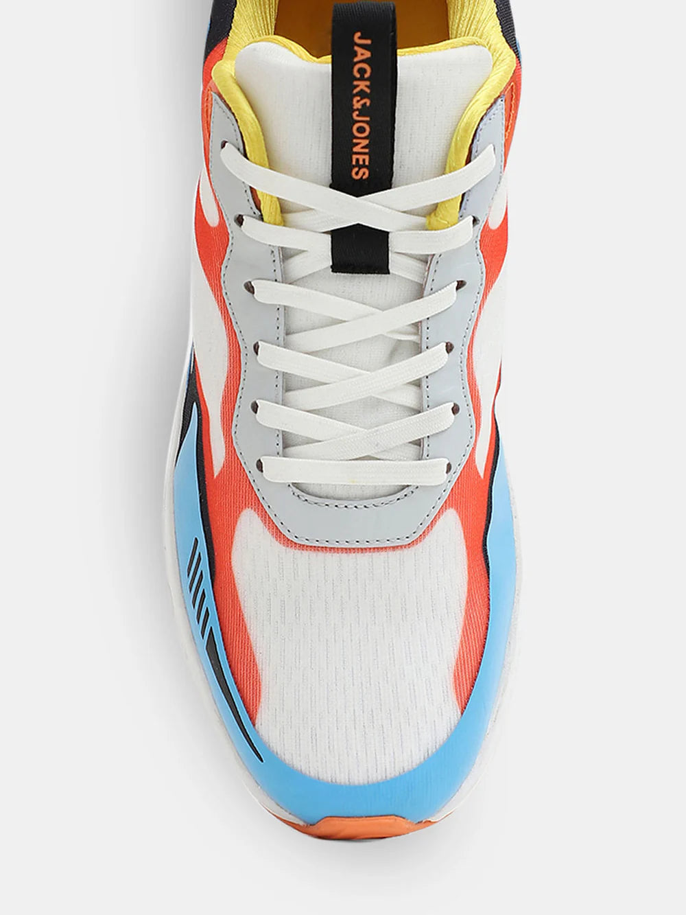 Modern Men’s White Colourblock Sneakers for Everyday Comfort, Walks and Casual Wear