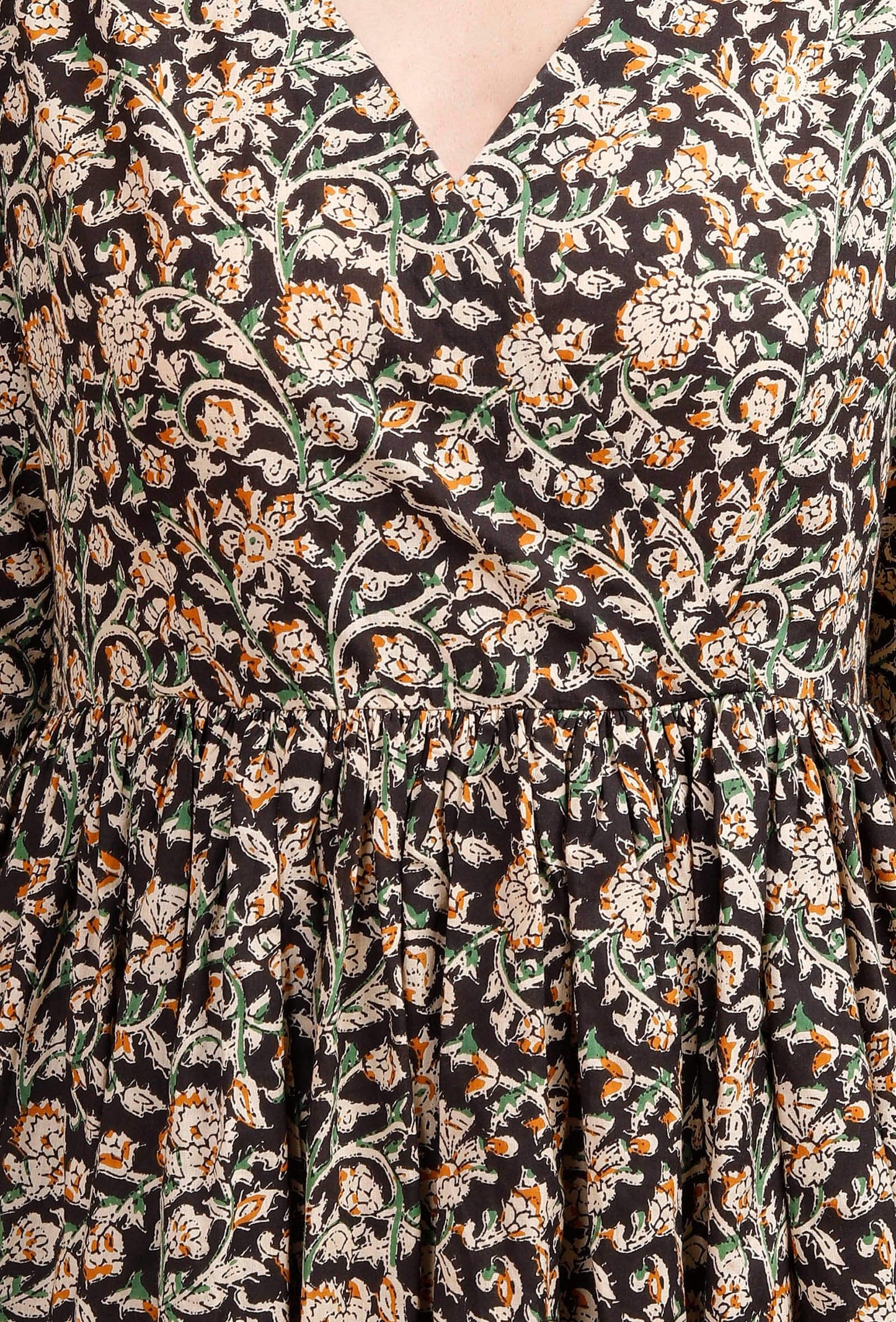 Stylish Black & Beige Kalamkari Cotton Kurta for Everyday & Occasion Wear