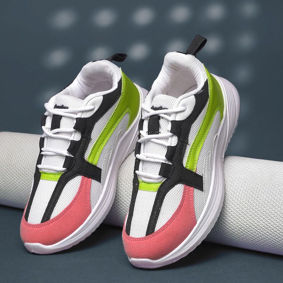 Lightweight Women’s Flat Multi Sneakers Ideal for Walking and Work