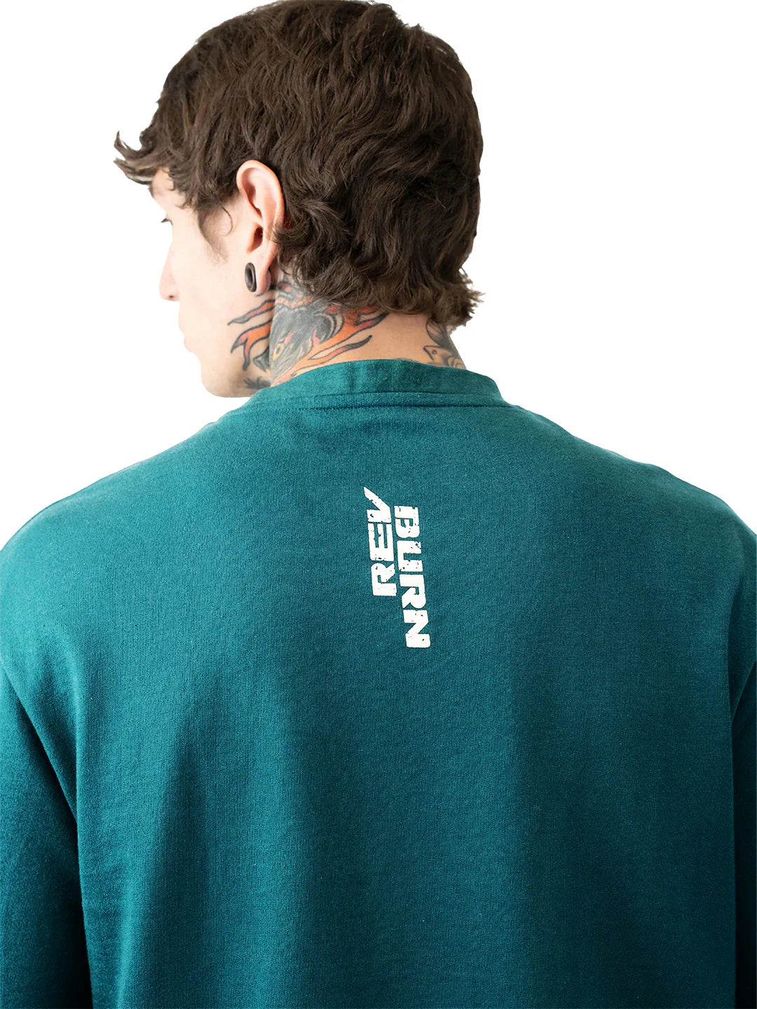 Men’s Relaxed Fit Oversized Cotton T-Shirt with Print and Half Sleeves