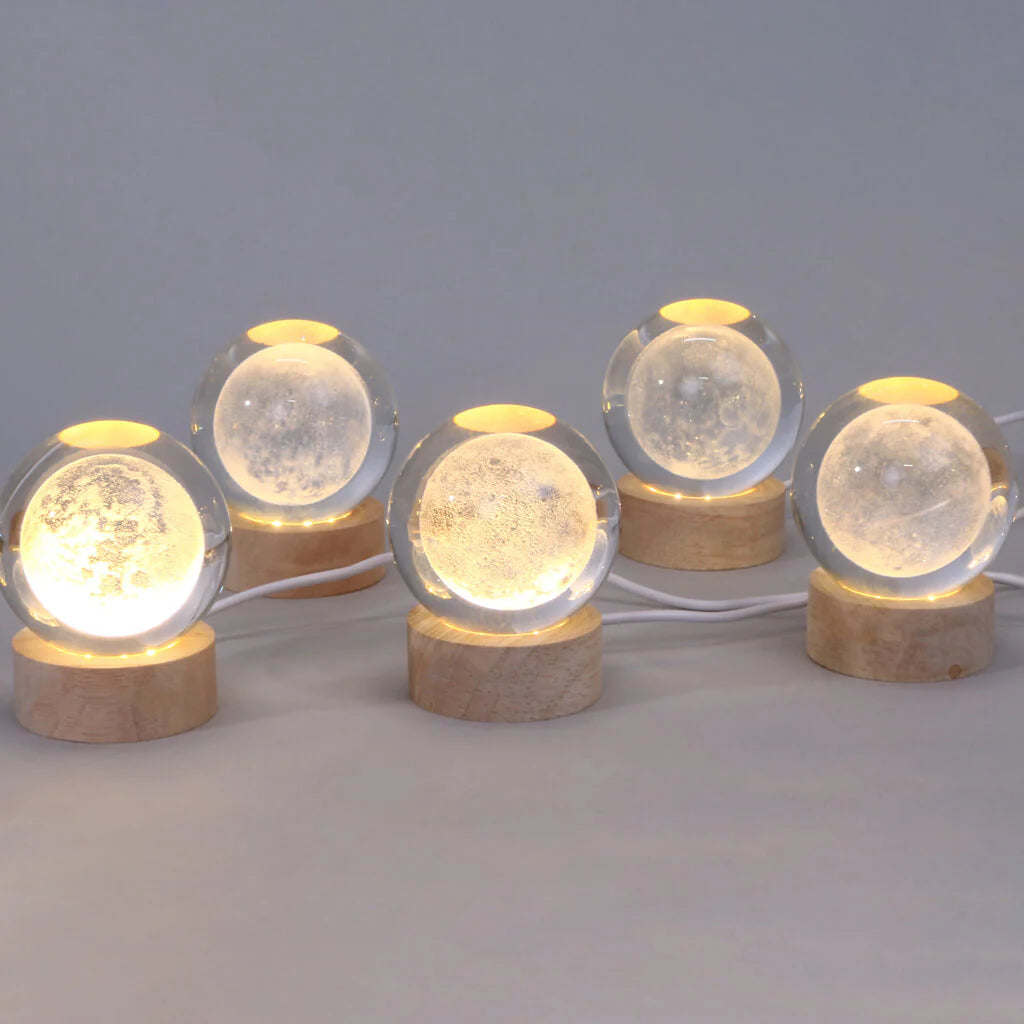 Crystal Ball LED Lamp for Desk, Bedroom, and Living Room