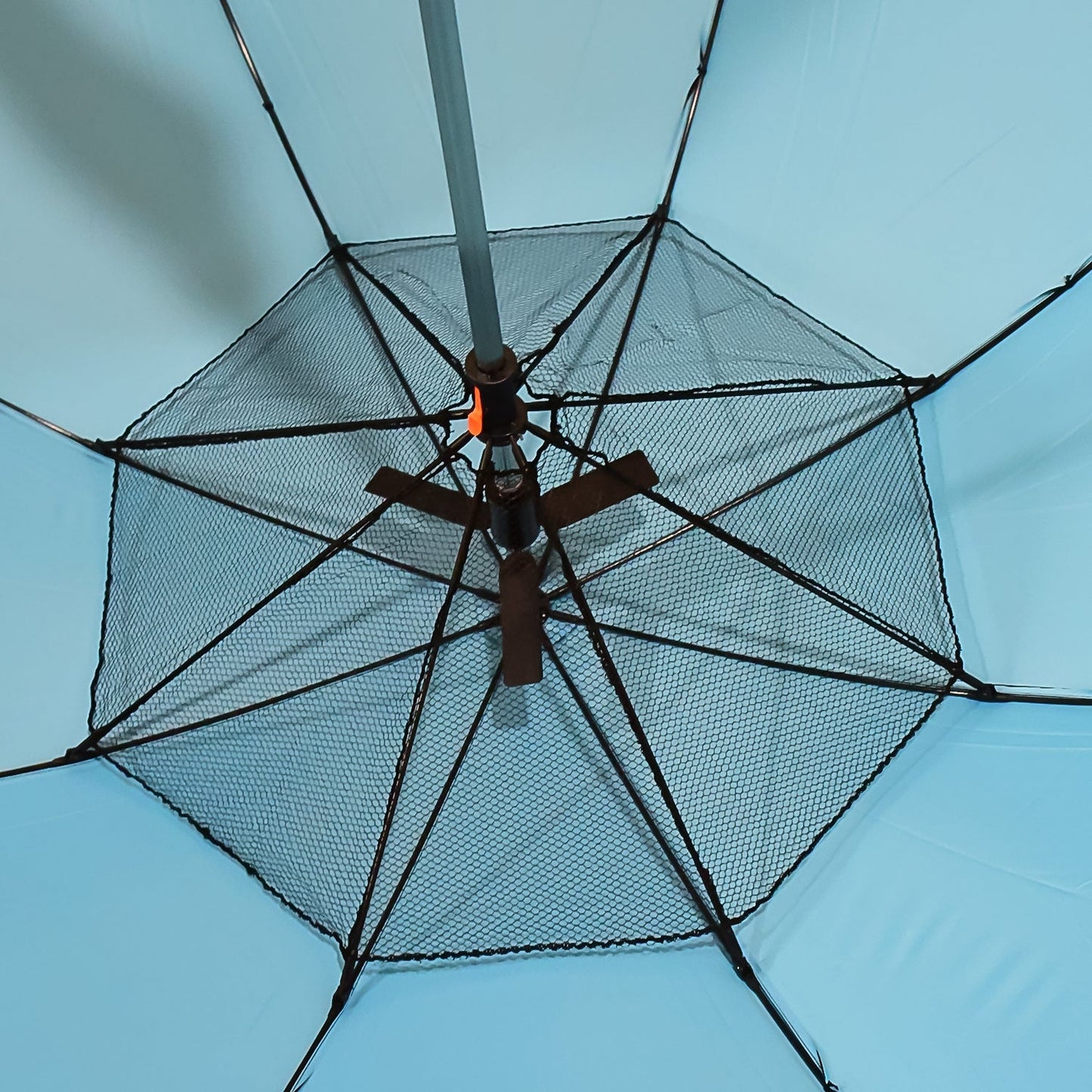 Sun Umbrella With Inside Fan Power Bank Umbrellas For Summer (1 Pc)