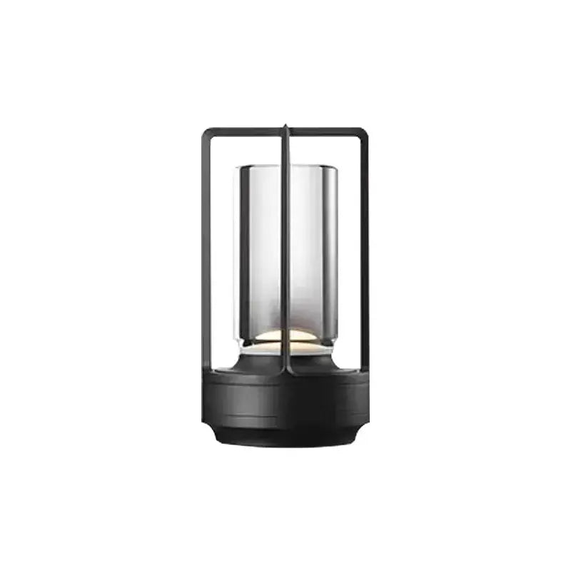 Modern Crystal LED Table Lamp with Touch Control, 3-Color Stepless Dimming, and Rechargeable Cordless Design