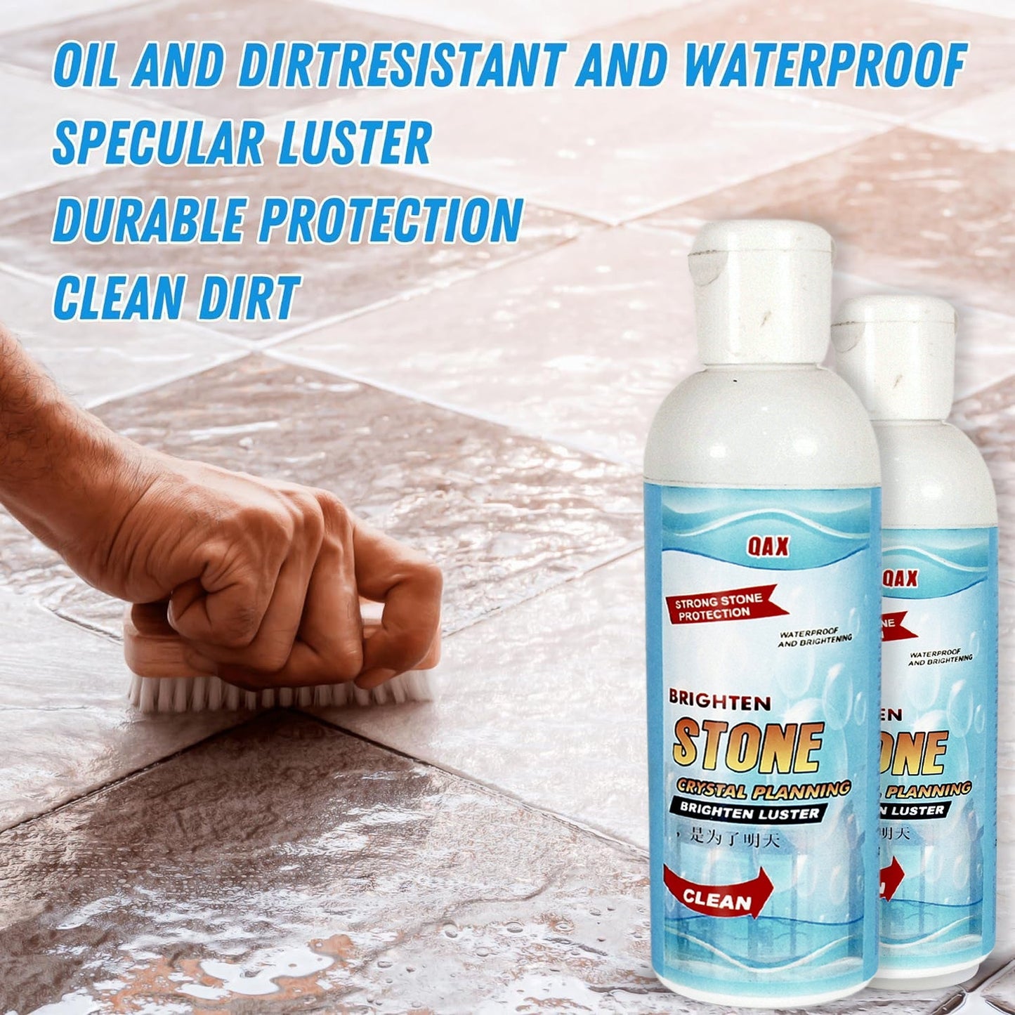 17667 Stone Stain Remover Cleaner Stone Crystal Plating Agent Marble Stone Cleaner Polishes Crystal Plating For Kitchen Patio Backyard Marble Cleaner And Polish (75 Ml Approx 1 Pc)