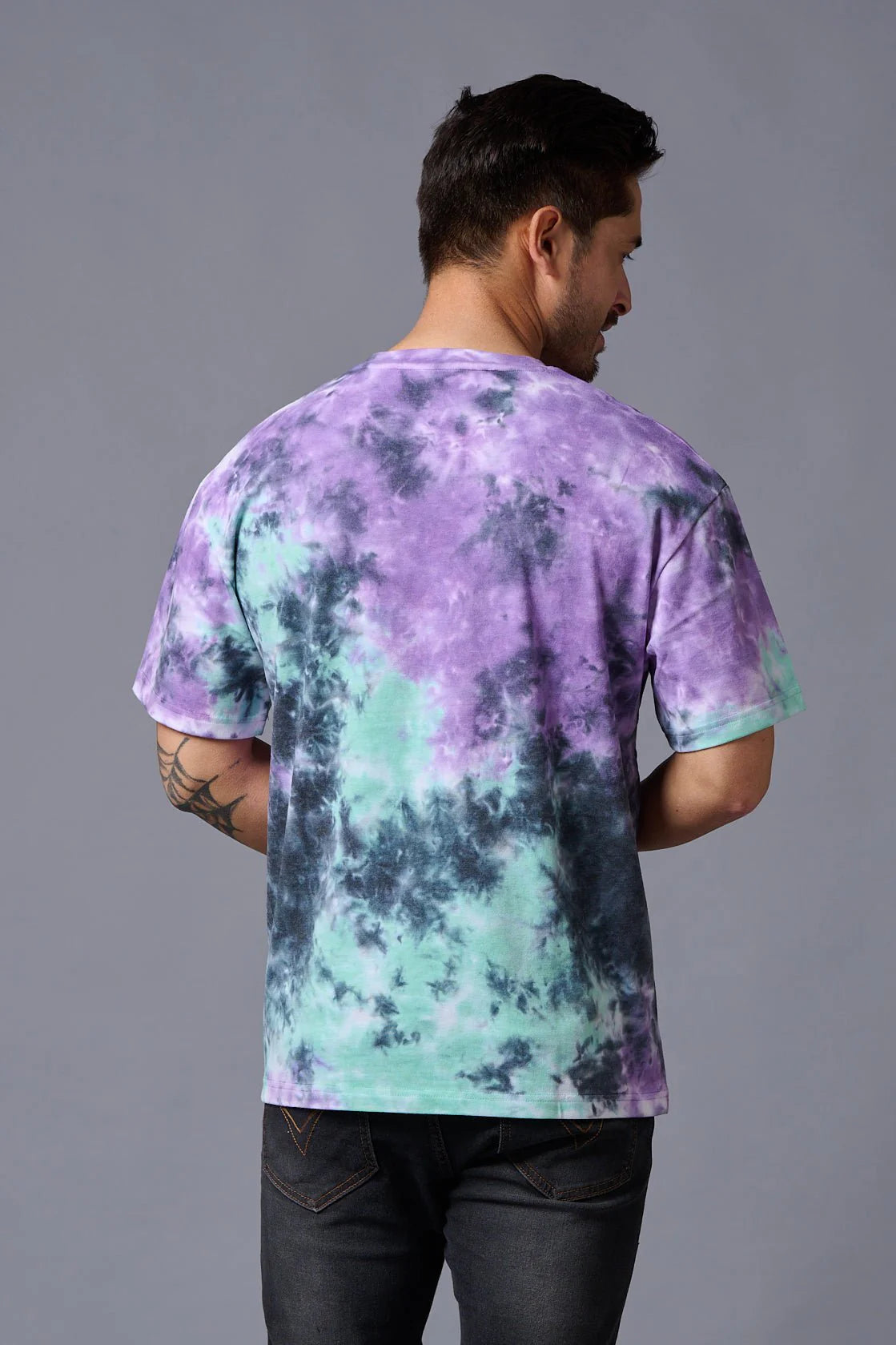 Everyday Men’s Oversized Tie Dye T-Shirt with Trendy Printed Design and Premium Fabric