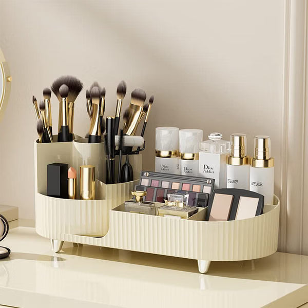 Cream Cosmetic Organizer Single Piece Storage for Beauty Tools Lipsticks and Skincare Products