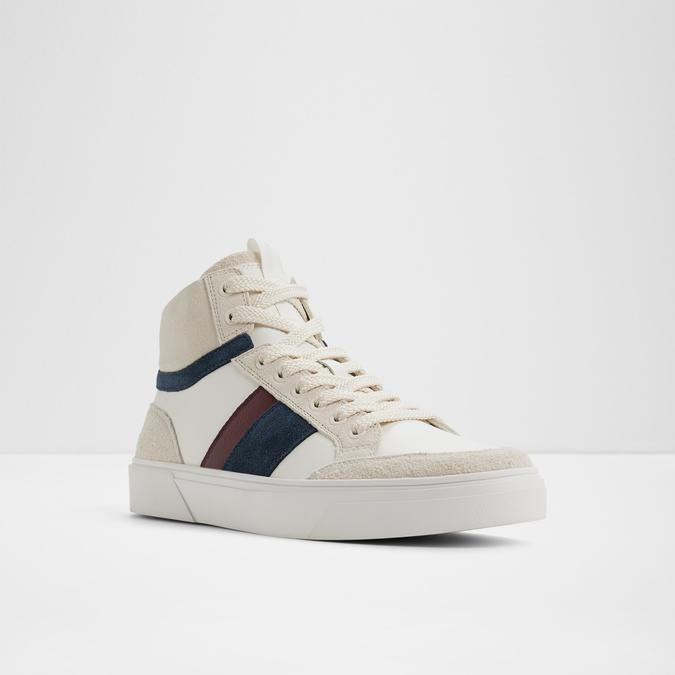 Sporty White Sneakers for Men with Retro Design and Comfortable Daily Wear Style
