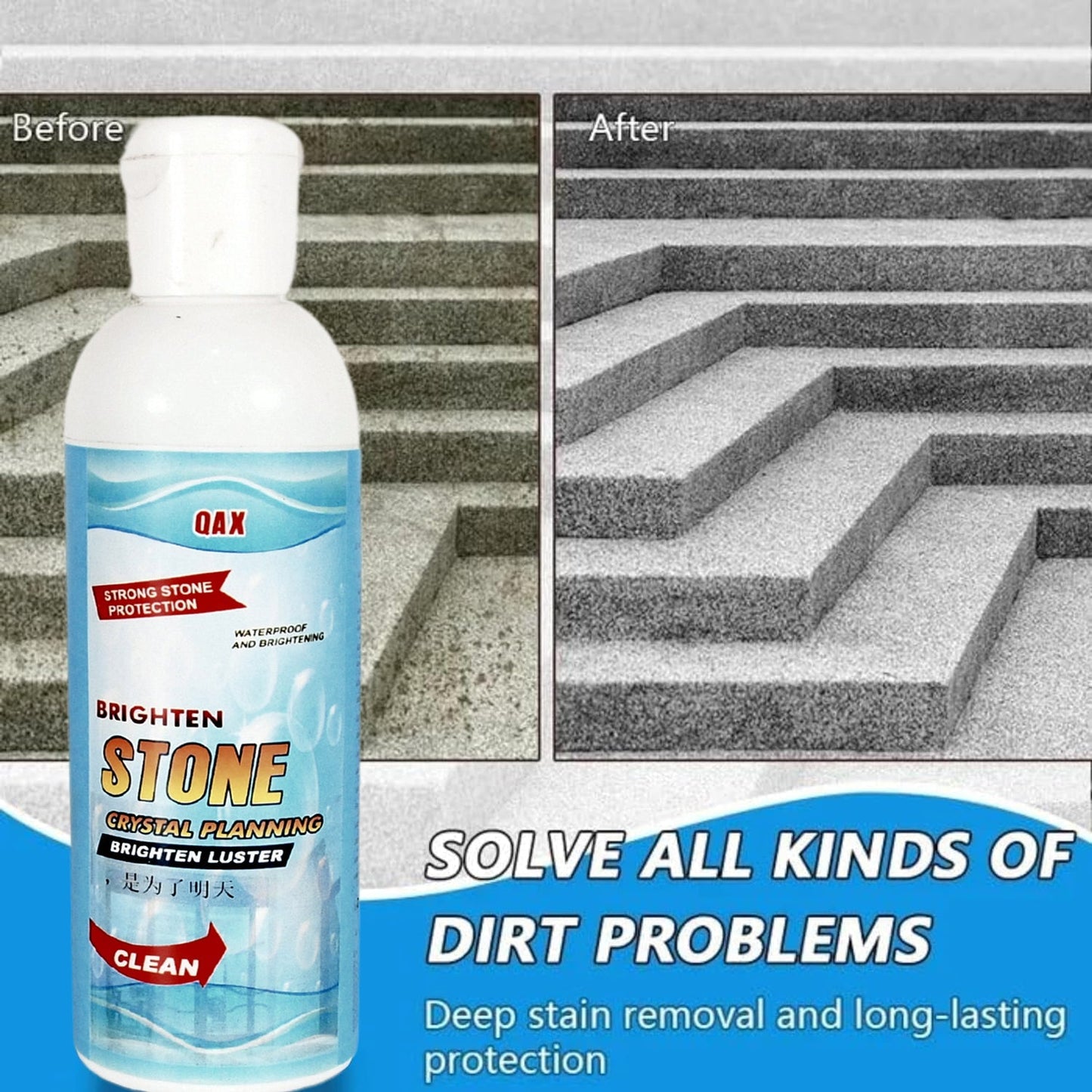 17667 Stone Stain Remover Cleaner Stone Crystal Plating Agent Marble Stone Cleaner Polishes Crystal Plating For Kitchen Patio Backyard Marble Cleaner And Polish (75 Ml Approx 1 Pc)