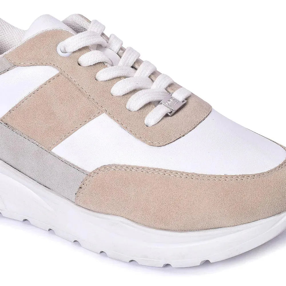 Women’s Nexus Rosecloud Beige Sneakers Trendy Low-Top Sneakers for Everyday Wear