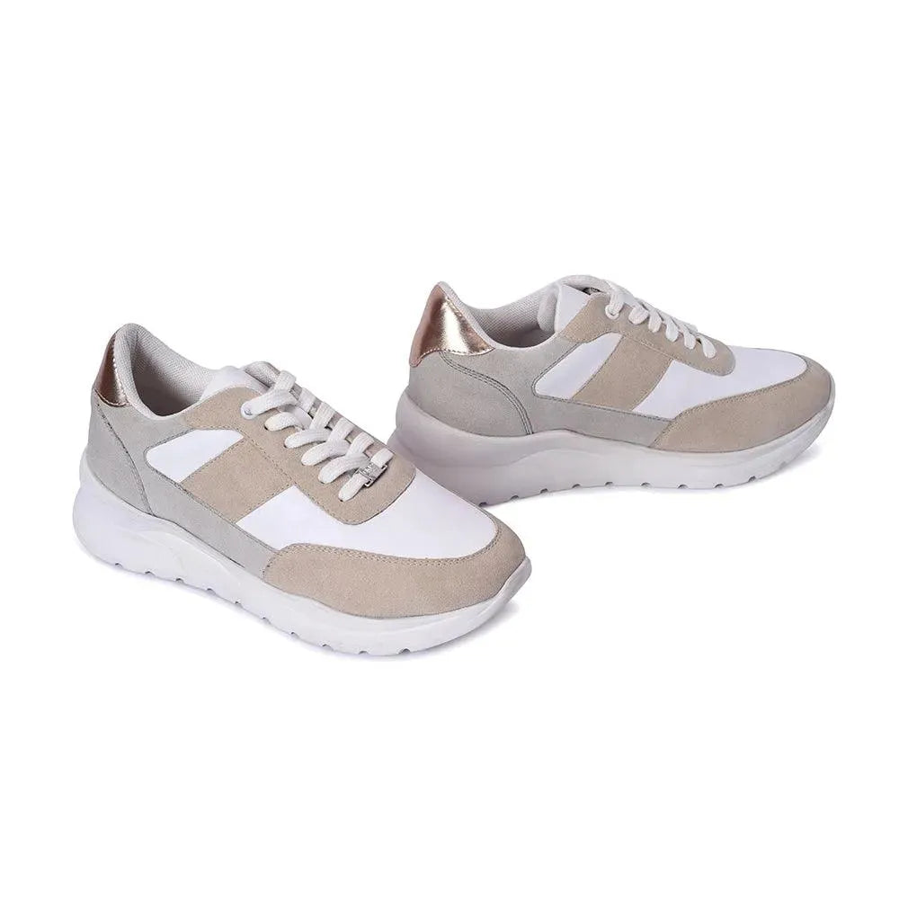 Women’s Nexus Rosecloud Beige Sneakers Trendy Low-Top Sneakers for Everyday Wear