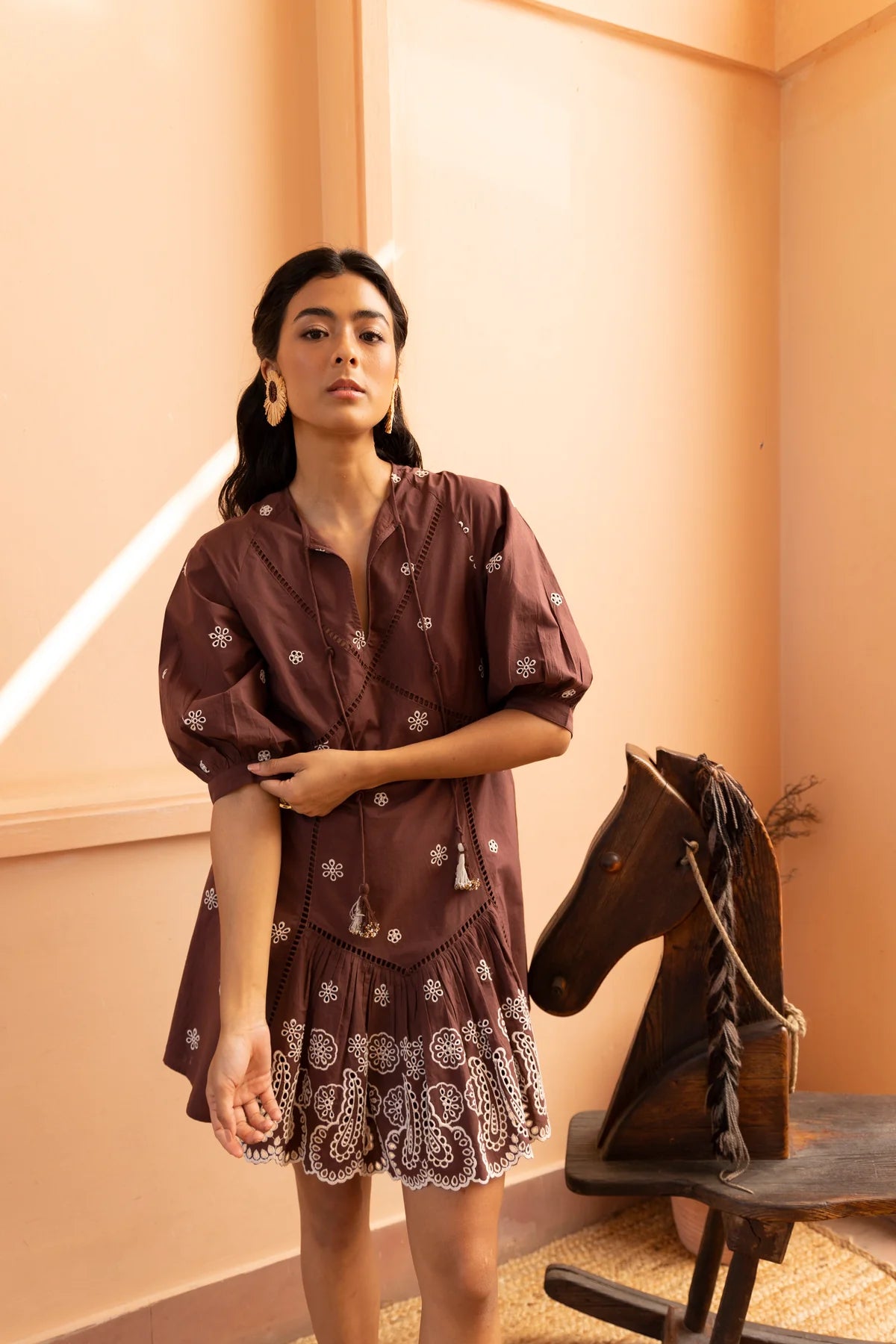 Comfortable Women’s Schiffi Dress with Flowing Silhouette