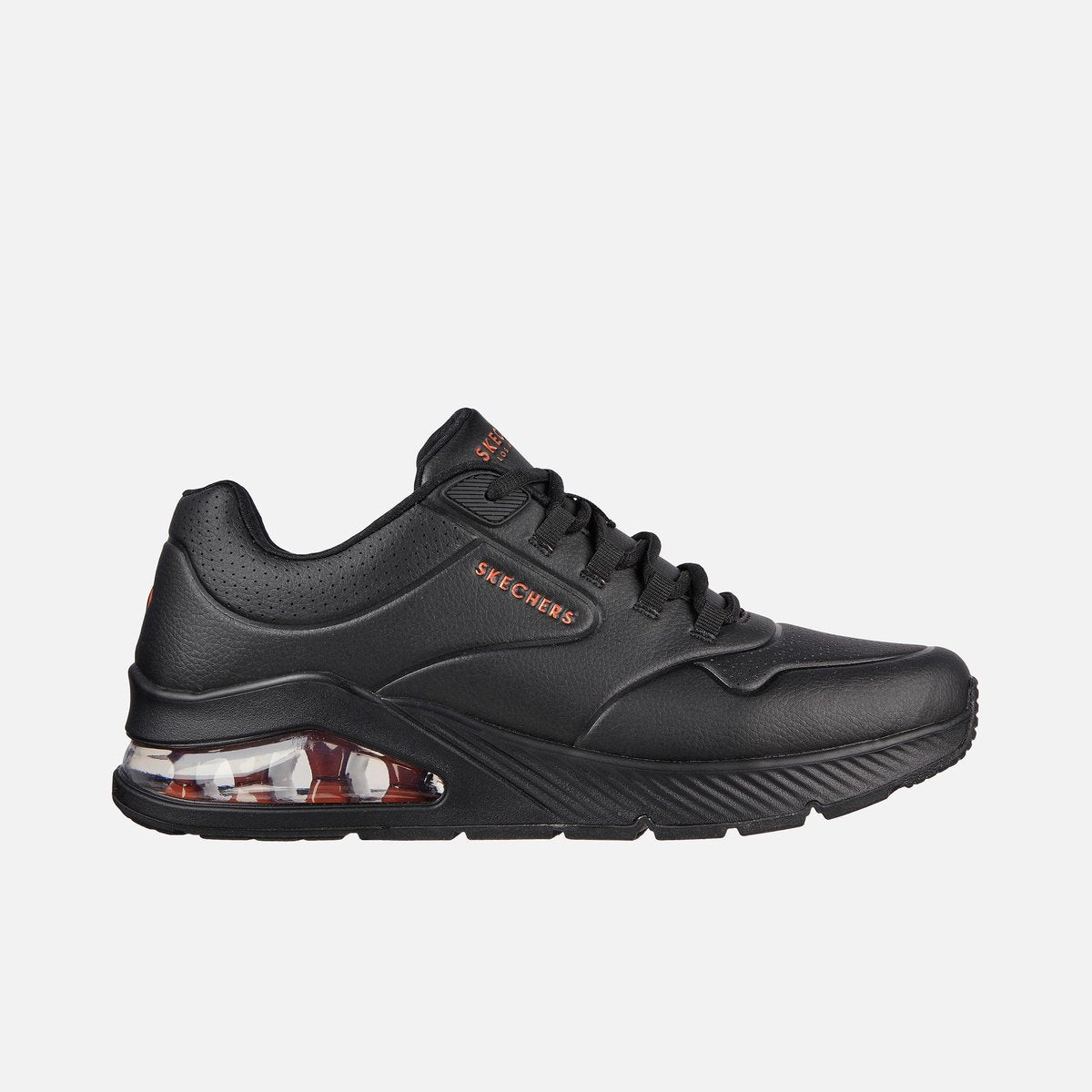 Skechers Men’s Perforated Lace-Up Sports Shoes Comfortable Lightweight Casual Sneakers for Walking Running and Training