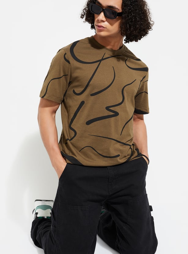 Everyday Men’s Slim Fit Printed T-shirt with Fashion Forward Look and Comfortable Fit