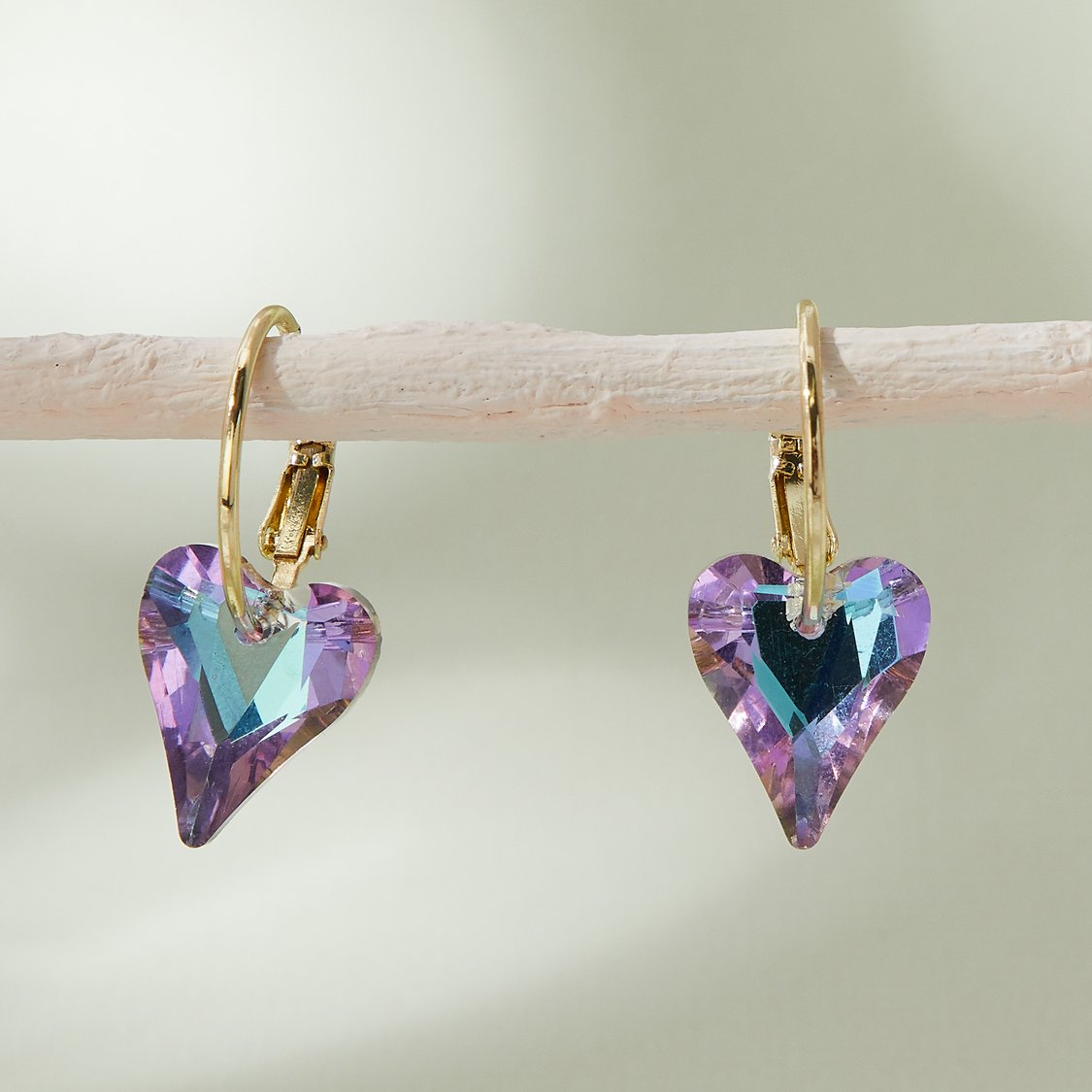 Heart Hoops for Women Sleek and Elegant Design