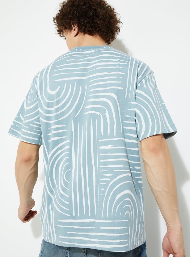 Graphic Printed Oversized T-Shirt for Men in Casual Style