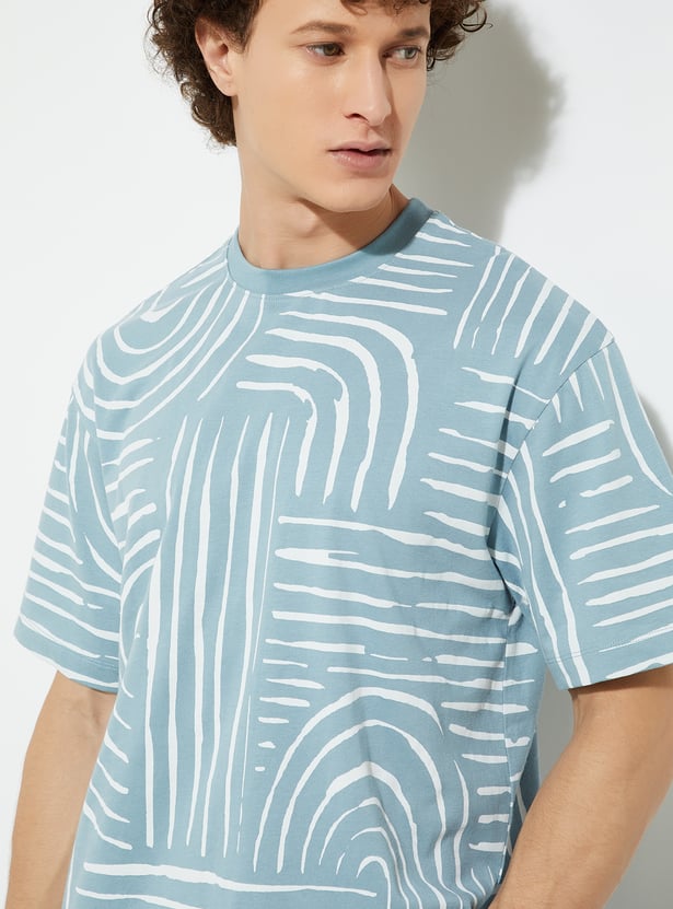 Graphic Printed Oversized T-Shirt for Men in Casual Style