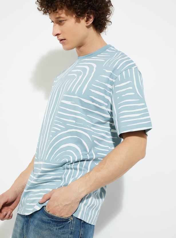 Graphic Printed Oversized T-Shirt for Men in Casual Style