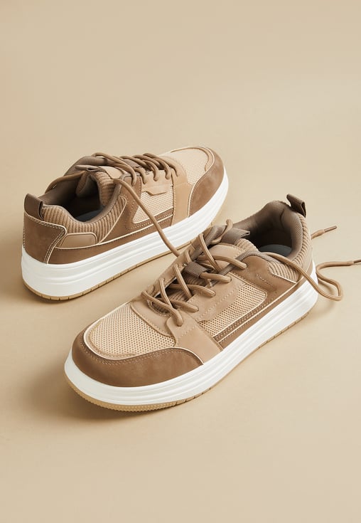Stylish Men’s Colorblock Sneakers Comfortable Breathable Shoes for Walking Running and Lifestyle