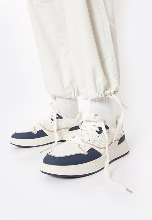 Stylish Men’s Colourblock Sneakers Fashionable Lightweight Shoes for Walking Running and Fitness
