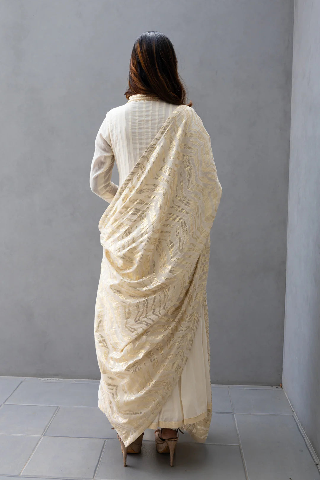 Fashionable Collared Anarkali for Women with Exquisite Hand Embroidery