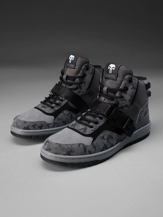 Stylish Vigilante Men’s High Top Sneakers Classic Fashion Shoes for Office Party and Daily Comfort
