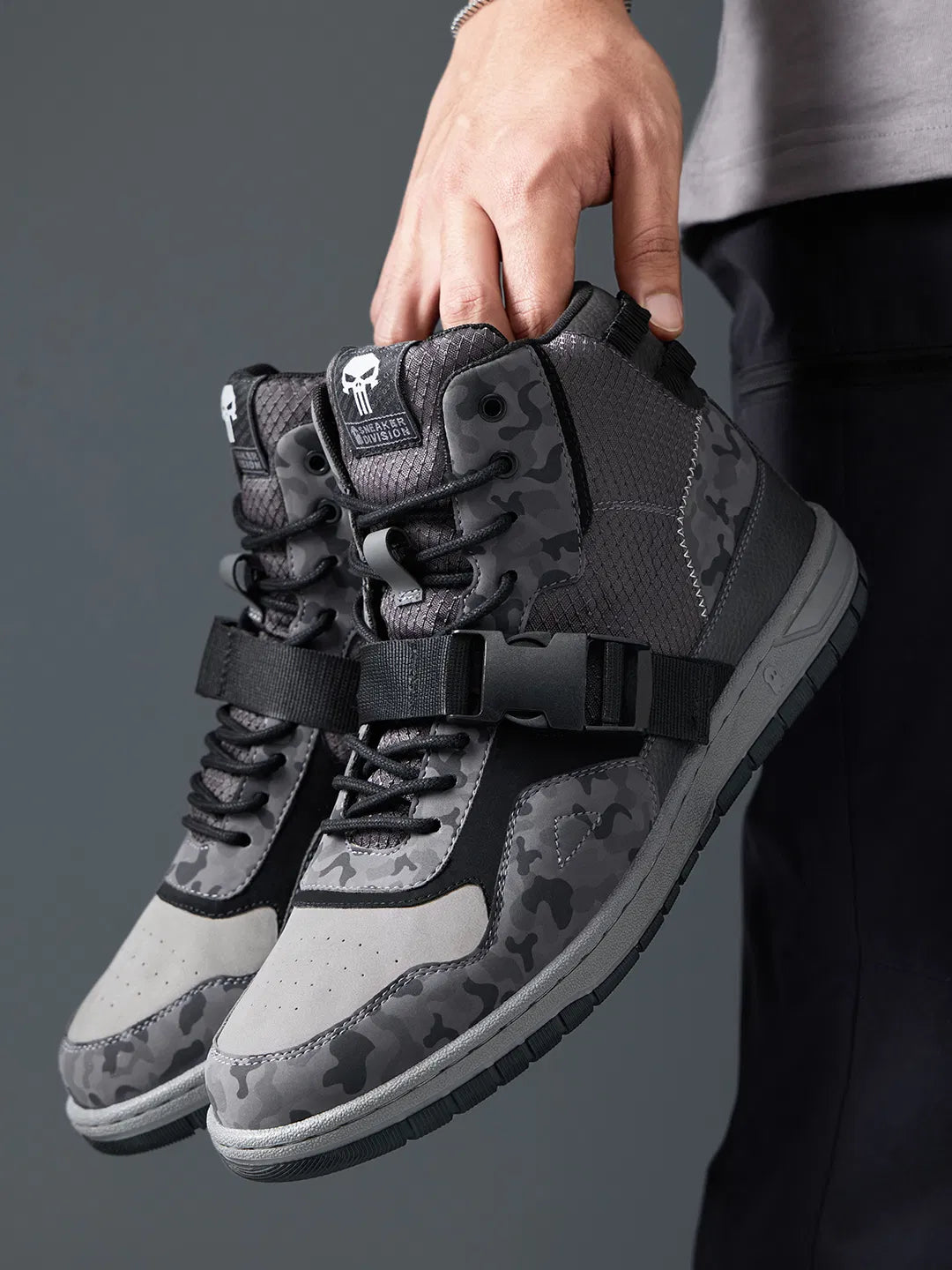 Stylish Vigilante Men’s High Top Sneakers Classic Fashion Shoes for Office Party and Daily Comfort