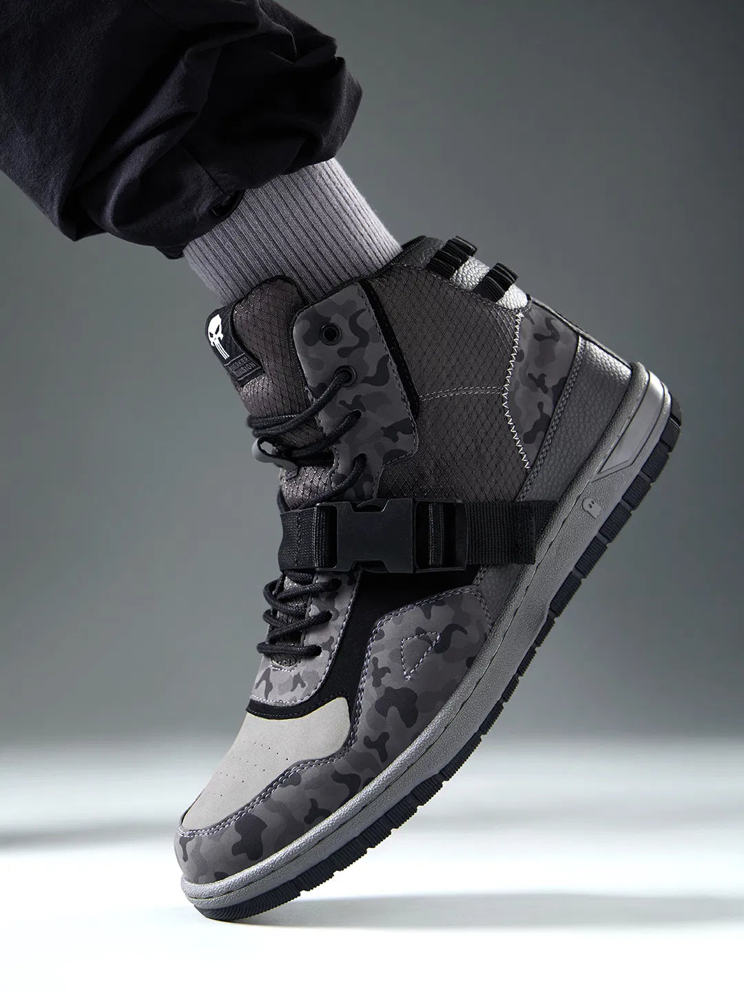 Stylish Vigilante Men’s High Top Sneakers Classic Fashion Shoes for Office Party and Daily Comfort