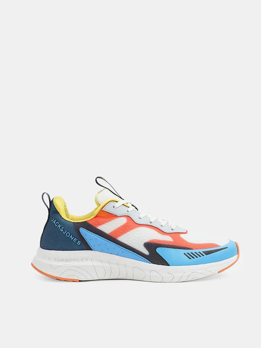 Modern Men’s White Colourblock Sneakers for Everyday Comfort, Walks and Casual Wear