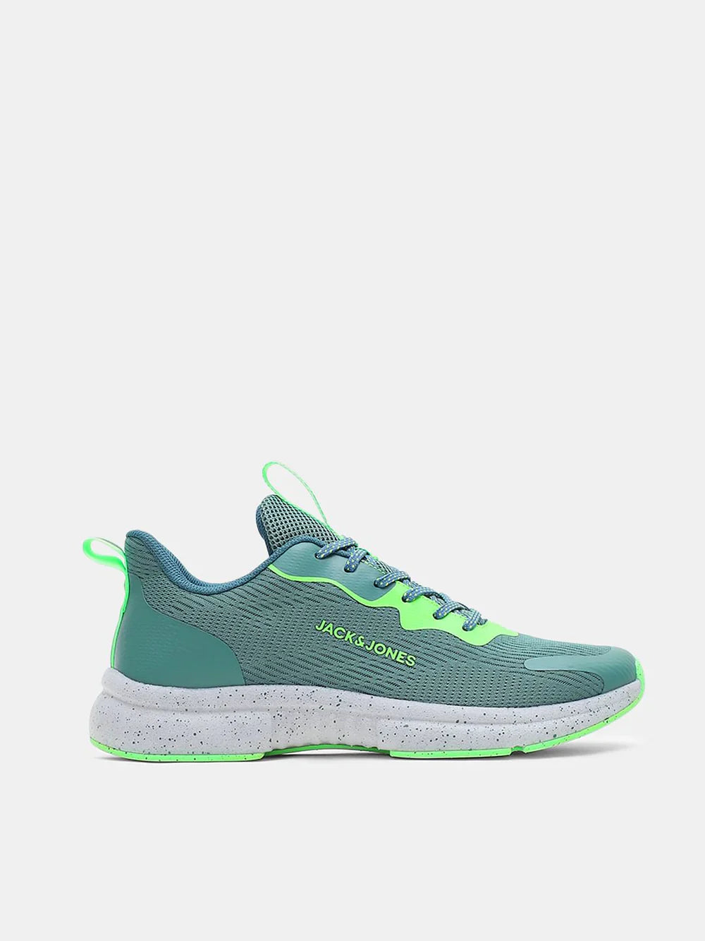 Fashionable Men’s Green Mesh Sneakers Breathable Lace-Up Casual Sports Shoes for Daily Comfort and Style