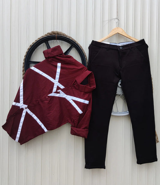 Men’s Denim Jeans with Designer Shirt Combo Pack for Casual and Semi-Formal Wear