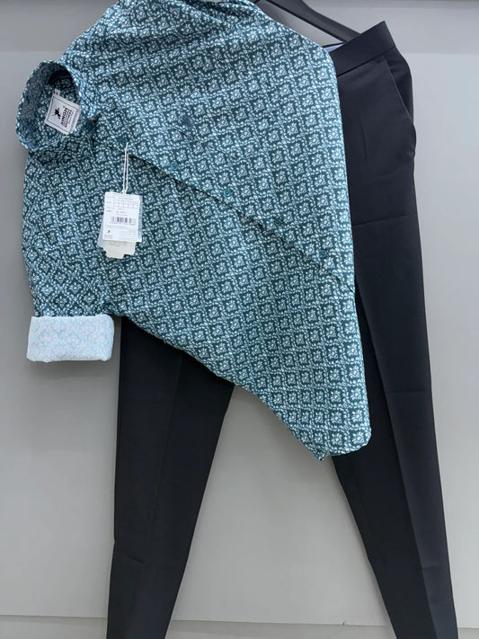 Elegant Men’s Printed Shirt and Pant Combo for Casual and Semi-Formal Occasions