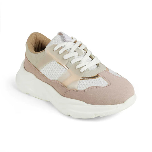 Modern Pink Women’s Sneakers with Non Slip Outsole and All Day Comfort