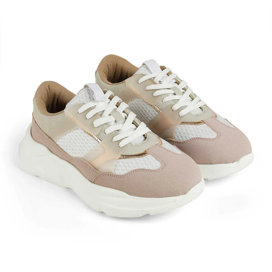 Modern Pink Women’s Sneakers with Non Slip Outsole and All Day Comfort