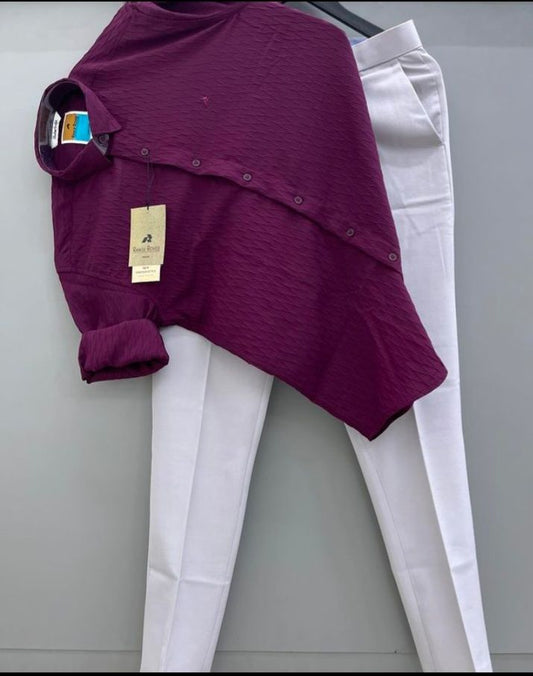 Modern Trendy Shirt and Trouser Combo for Men for Work and Festive Events