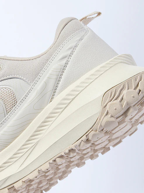Trendy Beige Knit-Design Lace-Up Sneakers for Men Lightweight Casual and Daily Wear Shoes