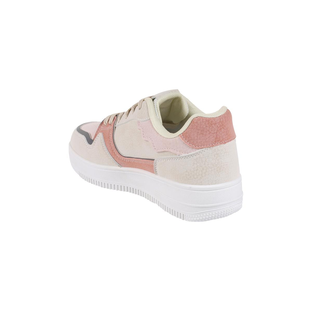 Statement Pink Casual Sneakers for Women with Modern Design and Comfortable Fit