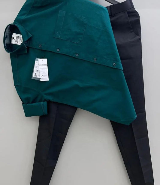 Fashionable Shirt and Trouser Combo for Men in Sleek and Contemporary Design