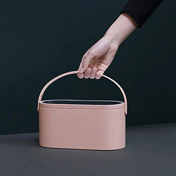 Makeup Storage Case with Detachable LED Mirror, Handle, and USB-C Rechargeable Design