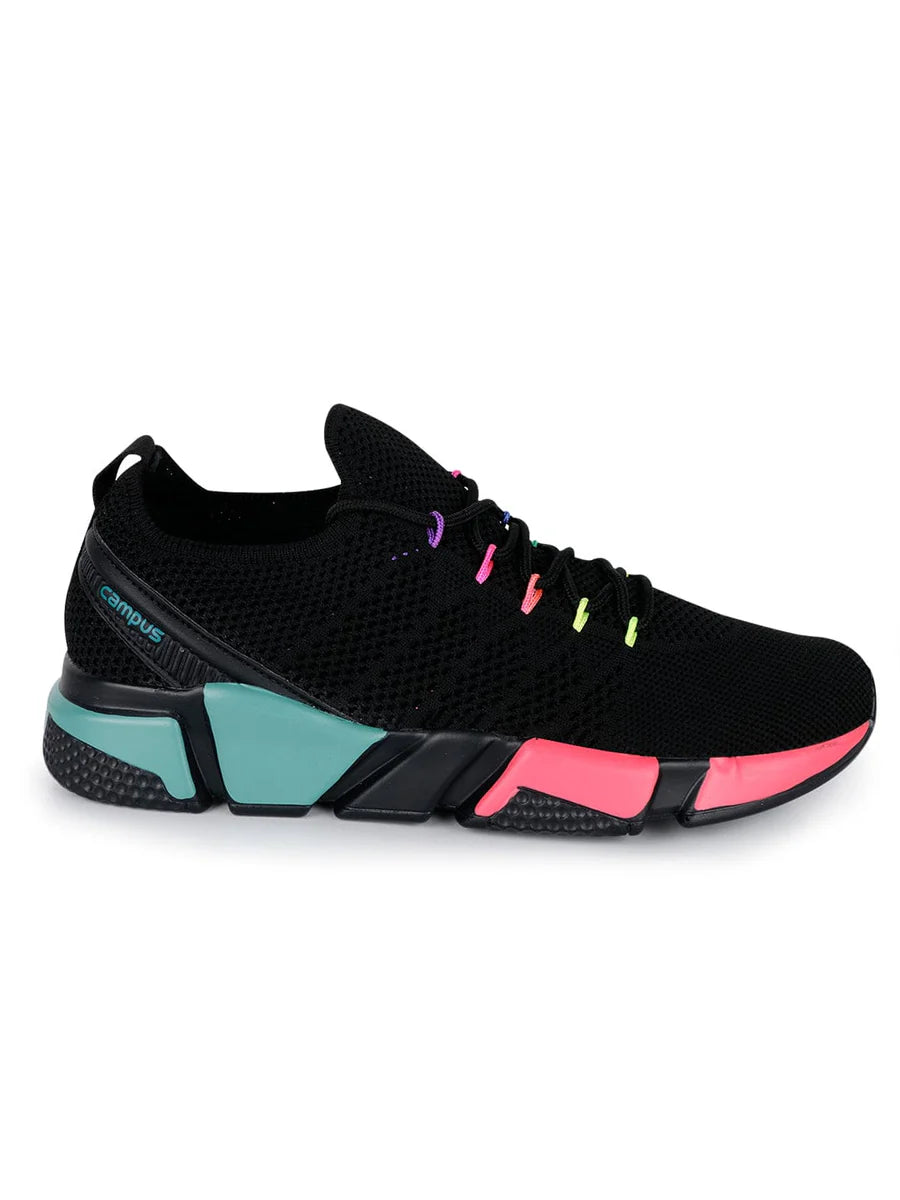 Black Women’s Running Shoes Lightweight Breathable Sneakers for Jogging and Training