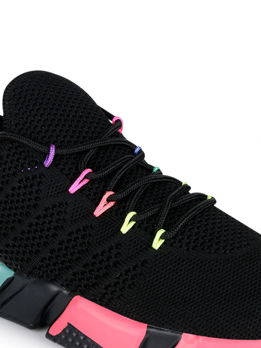 Black Women’s Running Shoes Lightweight Breathable Sneakers for Jogging and Training