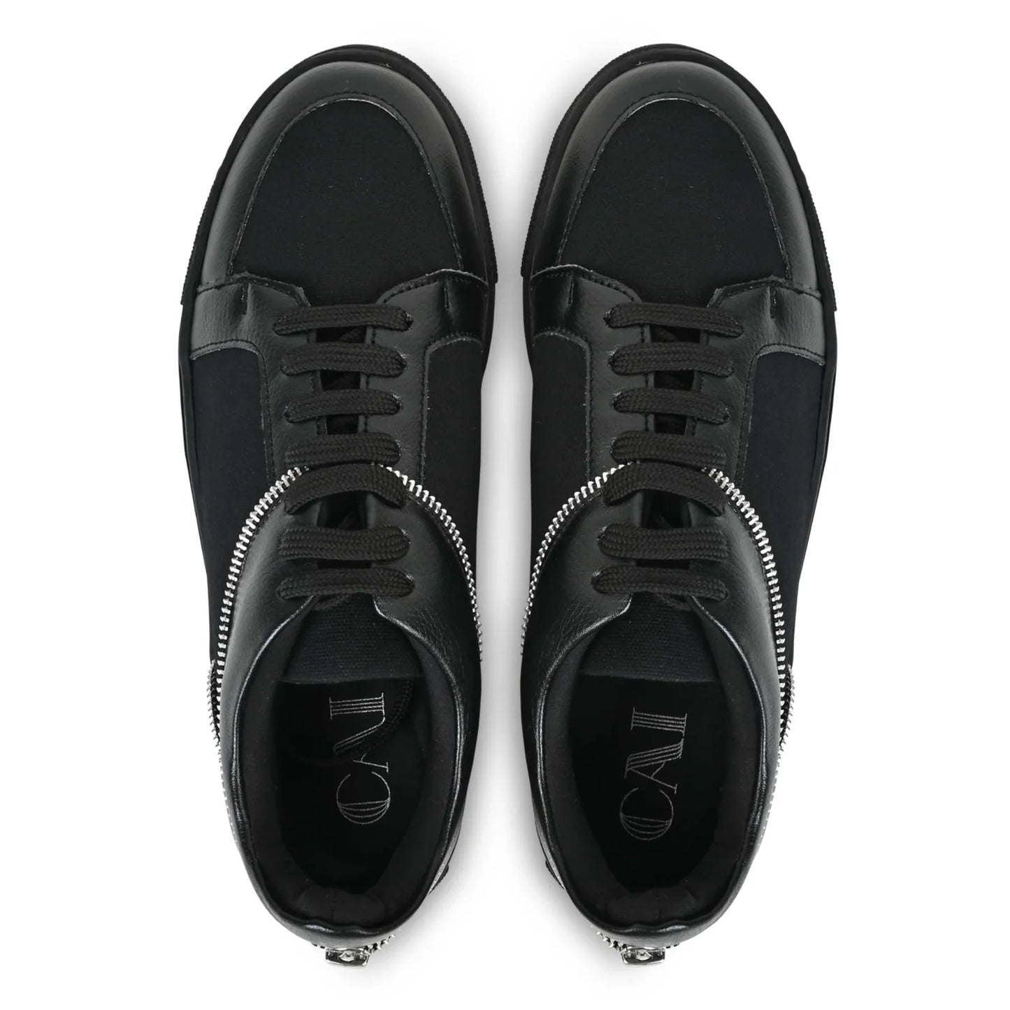 Modern Black Women’s Sneakers with Non Slip Outsole and All Day Comfort