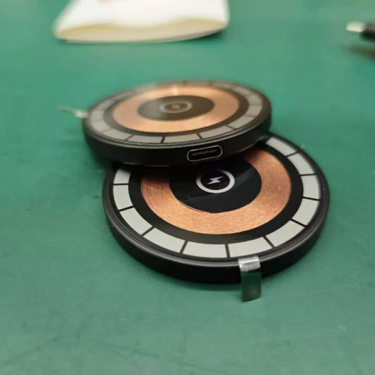 Super Slim Wireless Charging Pad with Fast Qi Charging, Strong Magnets, and Tempered Glass