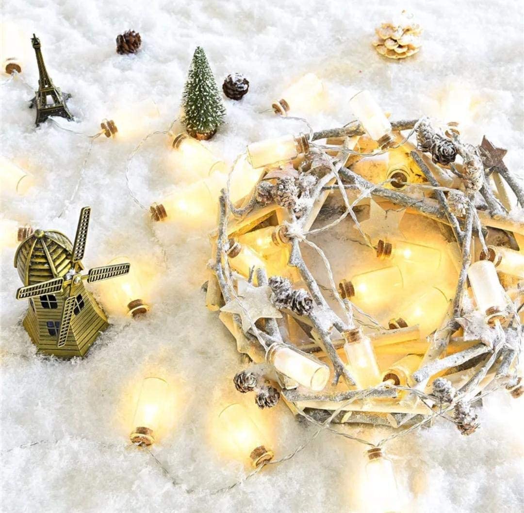 LED Jar String Fairy Lights Warm White 14 LED 3 Meter Decorative Lights for Indoor and Outdoor Use